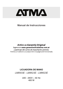 Manual de uso Atma LM8623E Batidora de mano