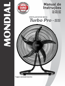 Manual Mondial VM-PRO-55E Turbo Pro Ventilador