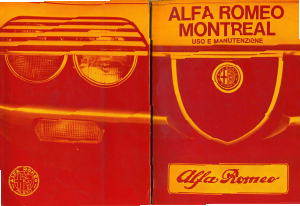 Manuale Alfa Romeo Montreal (1971)