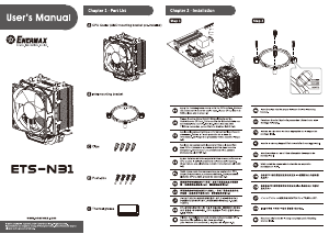 Instrukcja Enermax ETS-N31 Chłodnice CPU