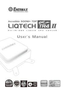 Mode d’emploi Enermax Liqtech TR4 II Refroidisseur de CPU