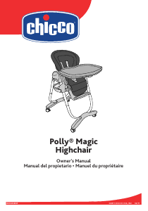 Mode d’emploi Chicco Polly Magic Chaise haute bébé