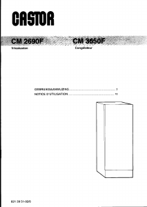 Mode d’emploi Castor CM 2690 F Congélateur