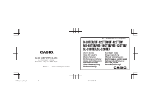 Руководство Casio DF-120TER Калькулятор