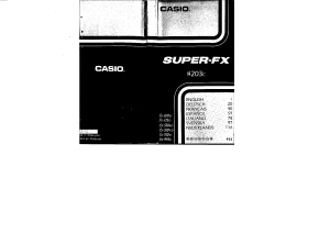 Mode d’emploi Casio FX-100D Calculatrice