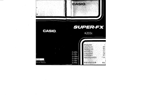 Bedienungsanleitung Casio FX-115D Rechner