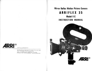 Handleiding ARRI ARRIFLEX 35 II C Camcorder