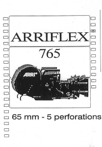 Manual ARRI ARRIFLEX 765 Camcorder