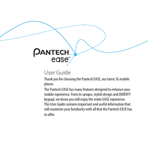 Manual Pantech Ease Mobile Phone