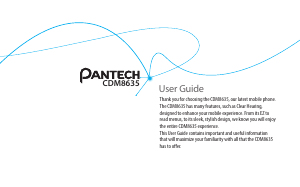 Manual Pantech CDM8635 Mobile Phone