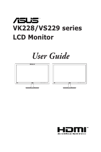 Manual Asus VS229HA LCD Monitor