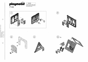 Bruksanvisning Playmobil set 7145 Old Houses Hus med låve