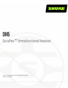 Manual Shure DH5 Headset