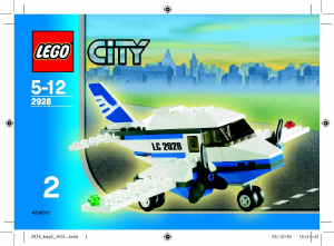 Handleiding Lego set 2928 City Vliegtuig