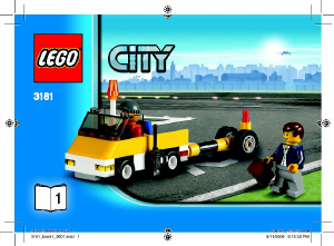 Handleiding Lego set 3181 City Passagiersvliegtuig