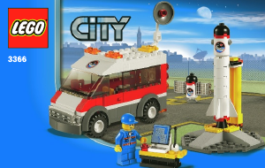 Manuale Lego set 3366 City Piattaforma di lancio satellitare