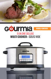 Manual Gourmia GMC650 Sous-vide Cooker