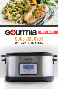 Handleiding Gourmia GSV550 Sous-vide koker