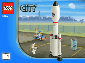 Handleiding Lego set 3368 City Ruimtevaart commandocentrale