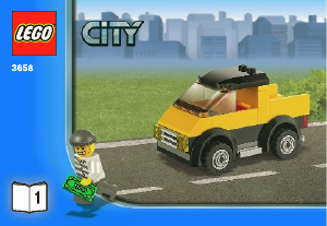 Brugsanvisning Lego set 3658 City Politihelikopterjagt