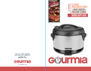 Manual Gourmia GPS650 Pressure Cooker