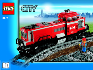 Bruksanvisning Lego set 3677 City Fraktlok