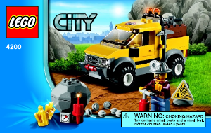 Bruksanvisning Lego set 4200 City Fyrhjulsdriven gruvtruck