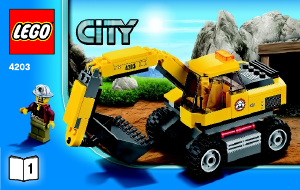 Handleiding Lego set 4203 City Graafmachinetransport