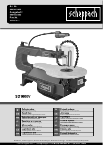 Instrukcja Scheppach SD1600V Wyrzynarka włosowa
