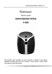Manuál Rohnson R-2826 Fritéza
