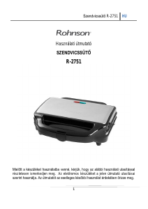 Használati útmutató Rohnson R-2751 Kontaktgrill