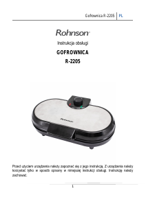 Instrukcja Rohnson R-2205 Gofrownica