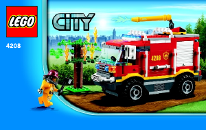 Brugsanvisning Lego set 4208 City Firhjulstrukken brandbil