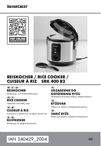 Manual SilverCrest SRK 400 B2 Rice Cooker