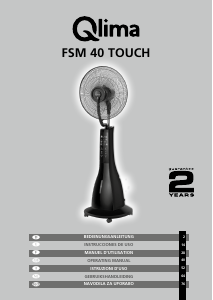 Bedienungsanleitung Qlima FSM40 Touch Ventilator