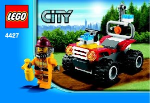 Mode d’emploi Lego set 4427 City Le 4X4 des Pompiers en Forêt