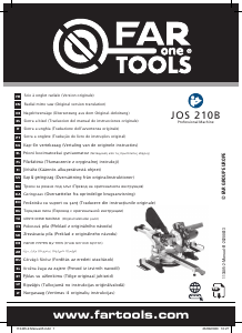 Manual Far Tools JOS 210B Serra de esquadria