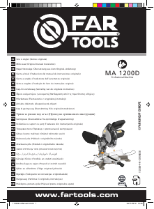Manual Far Tools MA 1200D Serra de esquadria