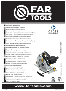 Handleiding Far Tools CS 235 Cirkelzaag