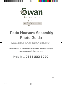 Manual Swan SH16330N Patio Heater