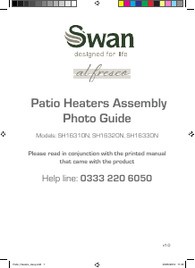 Manual Swan SH16310N Patio Heater