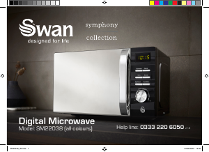 Manual Swan SM22038BN Microwave