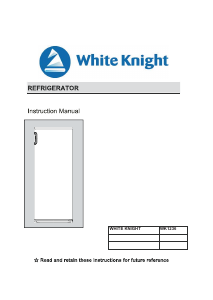 Bedienungsanleitung White Knight WK1236 Kühlschrank