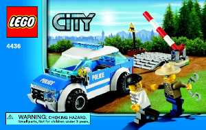 Brugsanvisning Lego set 4436 City Patruljebil