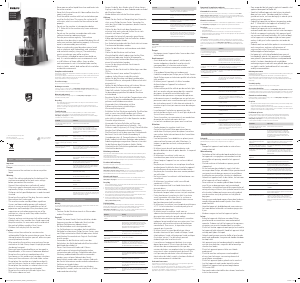 Handleiding Philips CSA240 Senseo Koffiezetapparaat