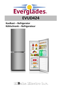 Mode d’emploi Everglades EVUD424 Réfrigérateur combiné