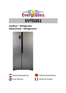 Mode d’emploi Everglades EVTD351 Réfrigérateur combiné