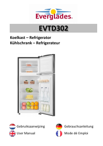 Handleiding Everglades EVTD302 Koel-vries combinatie