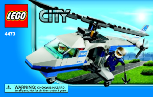 Brugsanvisning Lego set 4473 City Politihelikopter