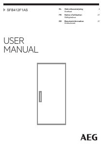 Handleiding AEG SFB412F1AS Koelkast